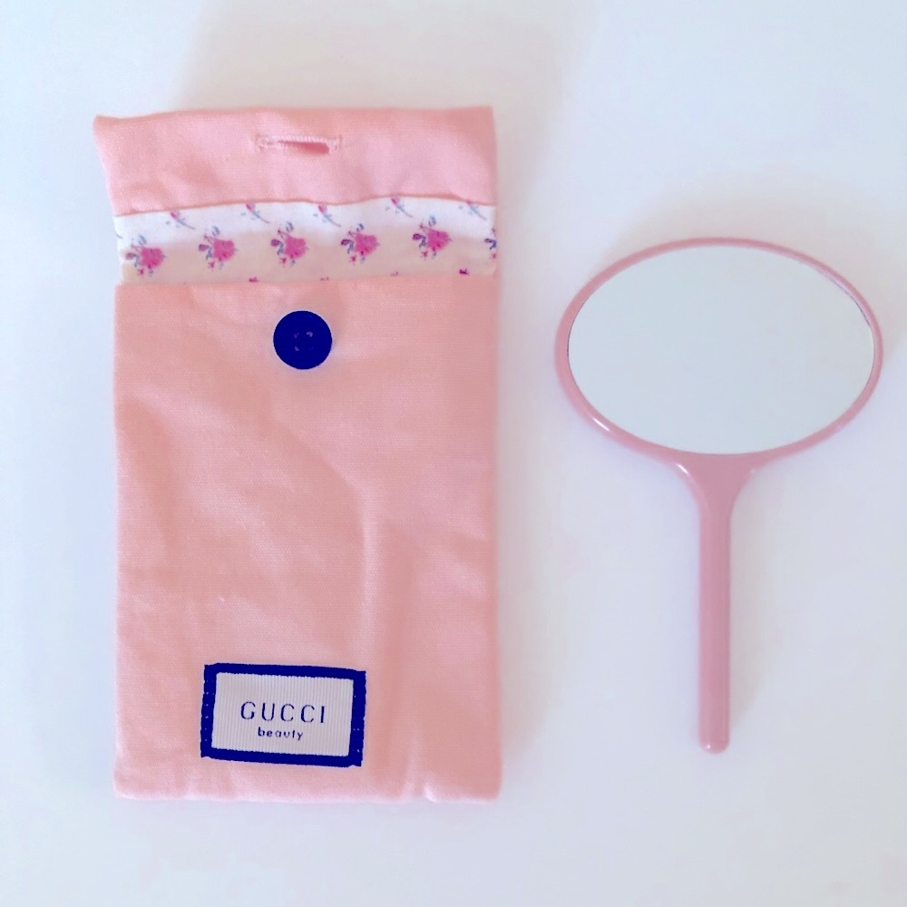 New Authentic Gucci π©· Handheld Mirror/W Mirror Pouch Case GWP/VIP - Picture 7 of 8